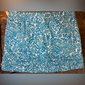 Blue Shell Lilly Pulitzer Ruffle Skirt Size 6